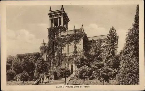 Ak Kierberg Brühl in Westfalen, Bahnhof