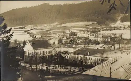 Foto Ak Neustadt an der Weinstraße, Teilansicht im Winter