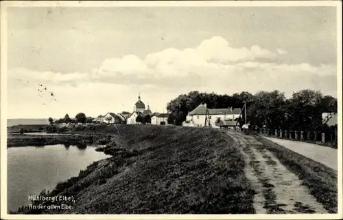 Ak Mühlberg an der Elbe, An der alten Elbe