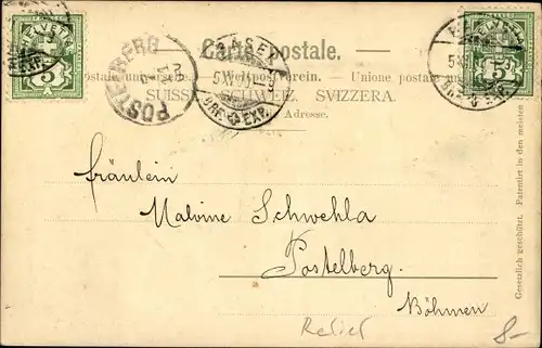 Relief Ak Basel Bâle Stadt Schweiz, Das Münster