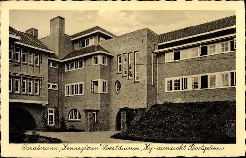 Ak Soestduinen Soest Utrecht Niederlande, Sanatorium Zonnegloren, Zij-aanzicht Poortgebouw