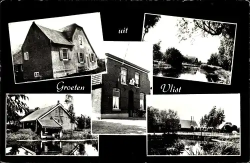 Ak Vlist Südholland, Teilansichten