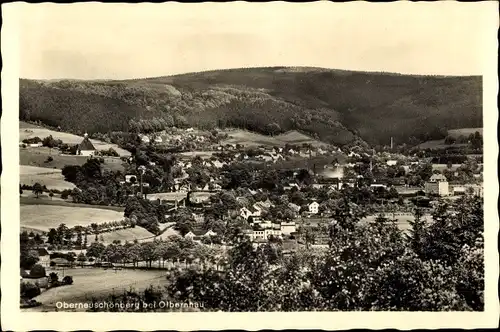 Ak Oberneuschönberg Olbernhau im Erzgebirge, Panorama