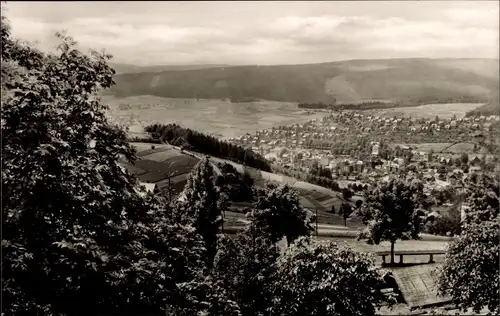 Ak Klingenthal im Vogtland Sachsen, Blick vom HO-Sporthotel Waldgut, Aschberg