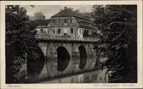 Ak Bautzen in der Oberlausitz, Die Heiligegeist-Brücke