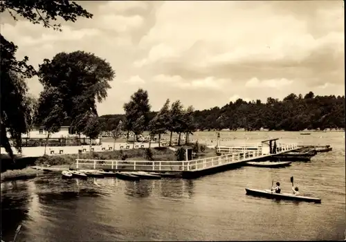 Ak Langenhessen Werdau in Sachsen, Koberbachtalsperre, Ruderboote
