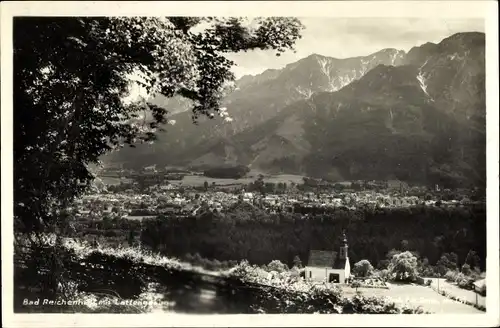 Ak Bad Reichenhall in Oberbayern, Panorama mit Lattengebirge