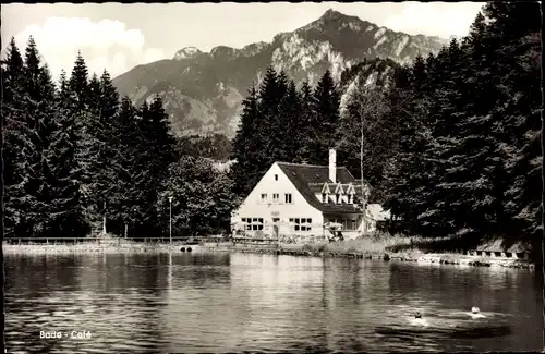 Ak Bad Faulenbach Füssen im Ostallgäu, Bade Café