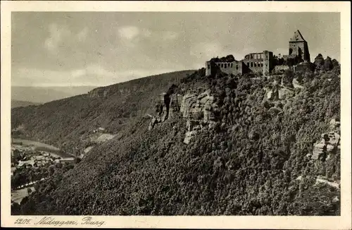 Ak Nideggen in der Eifel, Burg mit Blick auf Nideggerbrück