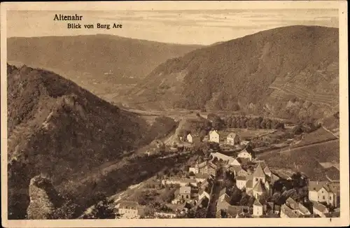 Ak Altenahr im Ahrtal, Blick von Burg Are