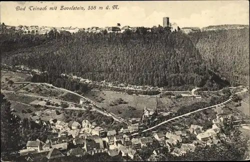 Ak Bad Teinach Zavelstein im Schwarzwald, Panorama mit Zavelstein