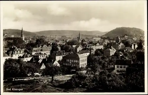 Ak Bad Kissingen, Blick auf den Ort, Kirchturm