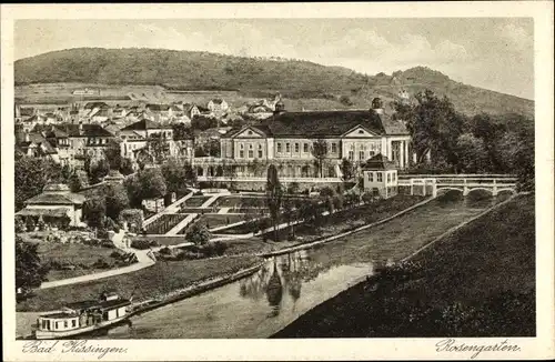 Ak Bad Kissingen Unterfranken Bayern, Rosengarten