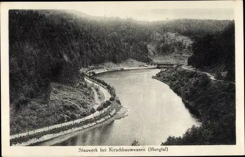 Ak Kirschbaumwasen Forbach im Schwarzwald Baden, Murgtal, Stauwerk