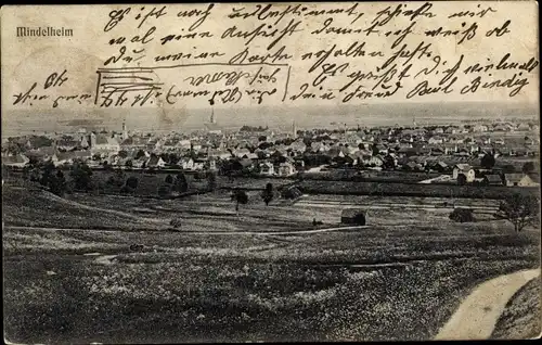 Ak Mindelheim im Unterallgäu, Panorama