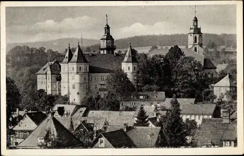 Ak Schleusingen in Thüringen,  Teilansicht