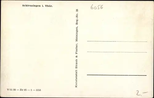 Ak Schleusingen in Thüringen,  Teilansicht