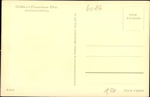 Ak Pappenheim Kleinschmalkalden Floh Seligenthal Thüringen, Panorama