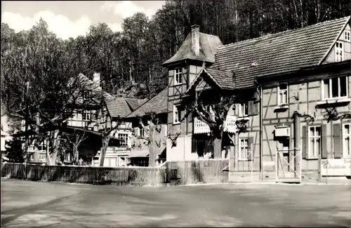 Ak Trusetal in Thüringen, HO-Gaststätte Trusetaler Wasserfall
