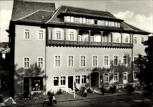 Ak Meiningen in Thüringen, HO Hotel Sächsischer Hof, Milchbar