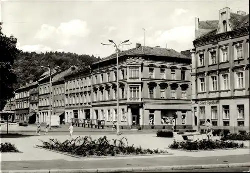 Ak Meiningen in Thüringen, Platz der Republik, Stadtapotheke