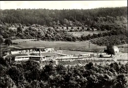 Ak Meiningen in Thüringen, Freibad Rohrer Stirn, Panorama