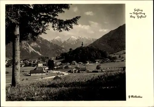 Ak Ruhpolding in Oberbayern, Panorama