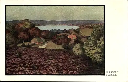 Künstler Ak Herrmann, Seeblick