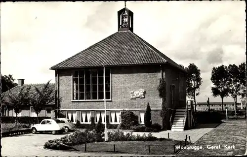 Ak Woubrugge Jacobswoude Südholland, Geref. Kerk