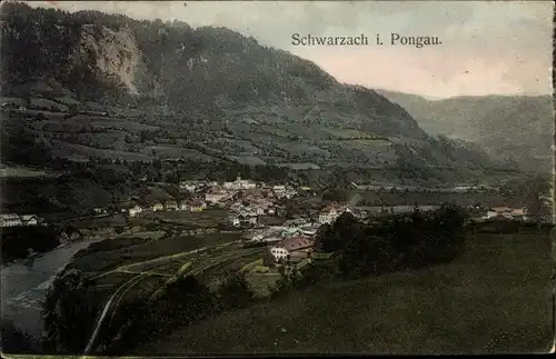 Ak Schwarzach im Pongau in Salzburg, Panorama
