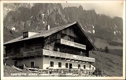 Künstler Ak Mühlbach am Hochkönig in Salzburg, Kopphütte