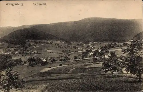 Ak Wangenbourg Engenthal Wangenburg Elsass Bas Rhin,  Panorama, Schneetal