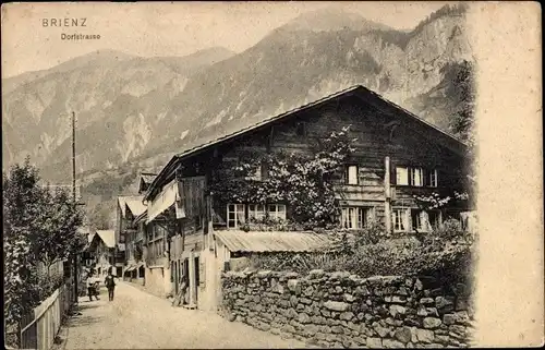 Ak Brienz Kanton Bern, Dorfstraße