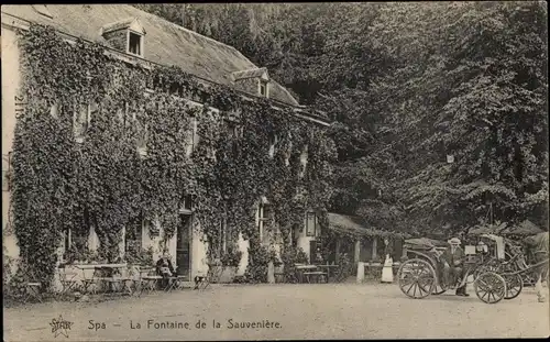 Ak Spa Wallonien Lüttich, La Fontaine de la Sauveniére