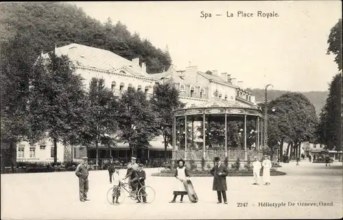 Ak Spa Wallonien Lüttich, La Place Royale