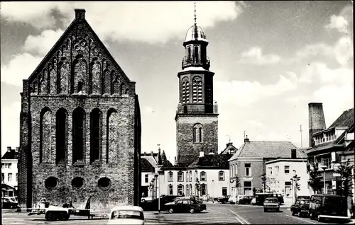 Ak Winschoten Groningen Niederlande, Ned. Herv. Kerk en Toren