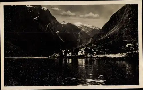 Ak Gudvangen Norwegen, Teilansicht