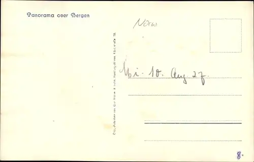 Ak Bergen Norwegen, Panorama