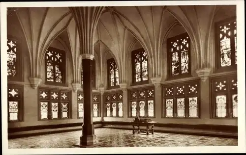 Ak Malbork Marienburg Westpreußen, Hochschloss, Meisters Sommer Remter, Innenansicht