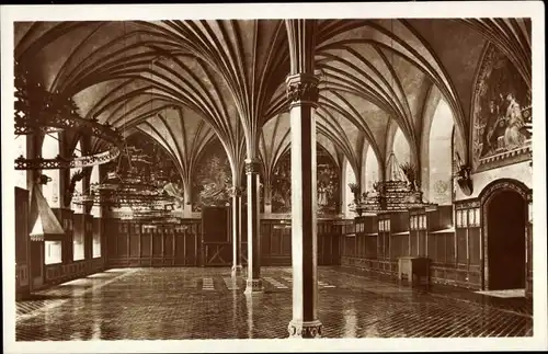 Ak Malbork Marienburg Westpreußen, Mittelschloss, Meisters Großer Remter