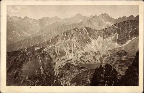 Ak Hohe Tatra Polen, Widok z Krzyznego