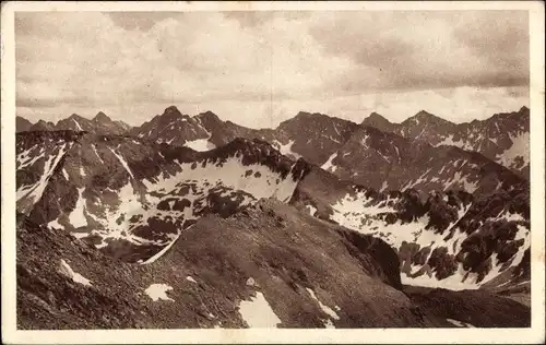Ak Hohe Tatra Polen, Widok z Zawratu