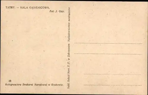 Ak Hohe Tatra Polen, Hala Gasienicowa