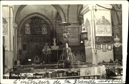 Foto Ak Brussa Bursa Türkei, Große Moschee, Ulucami Şadırvanı