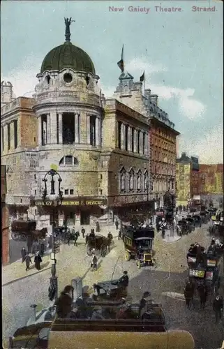 Ak London City England, New Gaiety Theatre, Strand