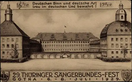 Ak Gotha in Thüringen, 29. Thüringer Sängerbundes-Fest 1929