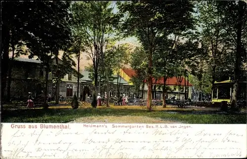 Ak Blumenthal Bremen?, Heidmann's Sommergarten, Bes. H.L.B. van Ingen