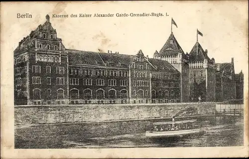 Ak Berlin Mitte, Kaserne des Kaiser Alexander Garde-Grenadier-Regiments I.