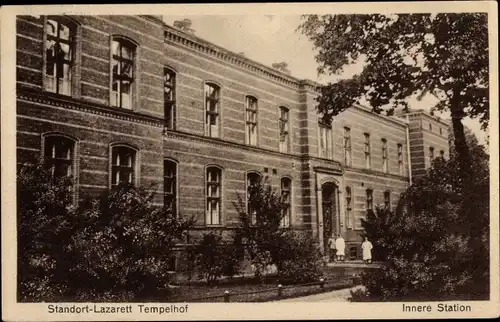 Ak Berlin Tempelhof, Standort-Lazarett, Innere Station