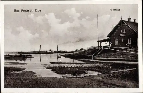 Ak Pretzsch an der Elbe Bad Schmiedeberg, Fährhaus